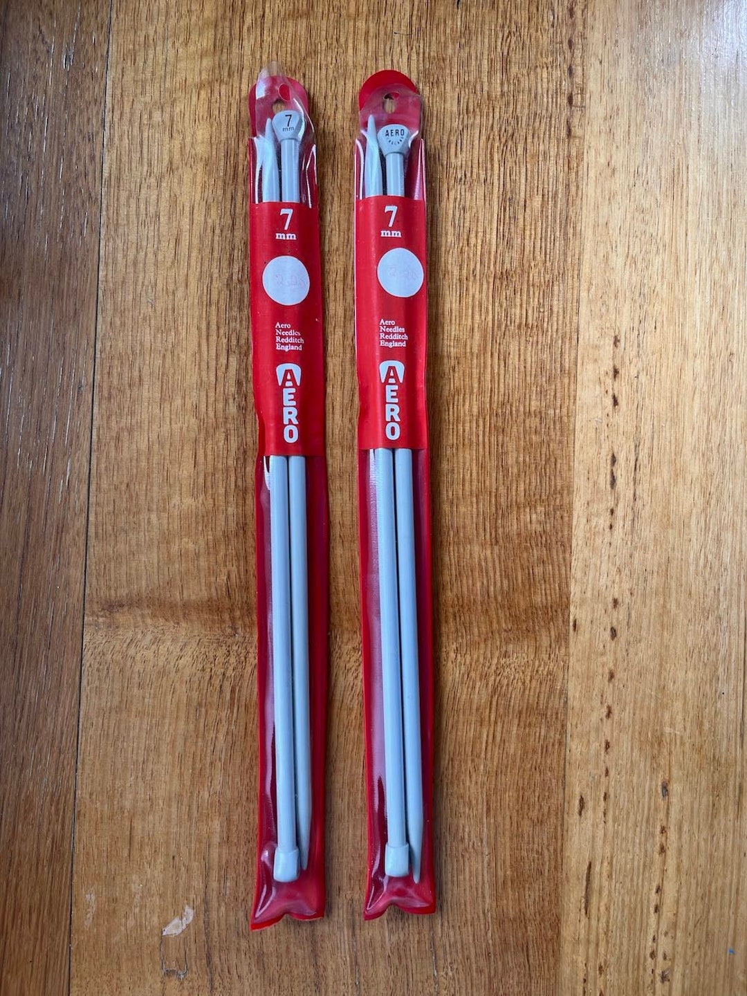 Pair 7mm Vintage Aero Plastic Knitting Needles in Case Etsy