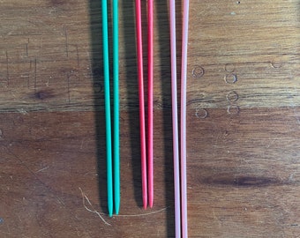 3 pair size 7s (4.5mm) vintage knitting needles