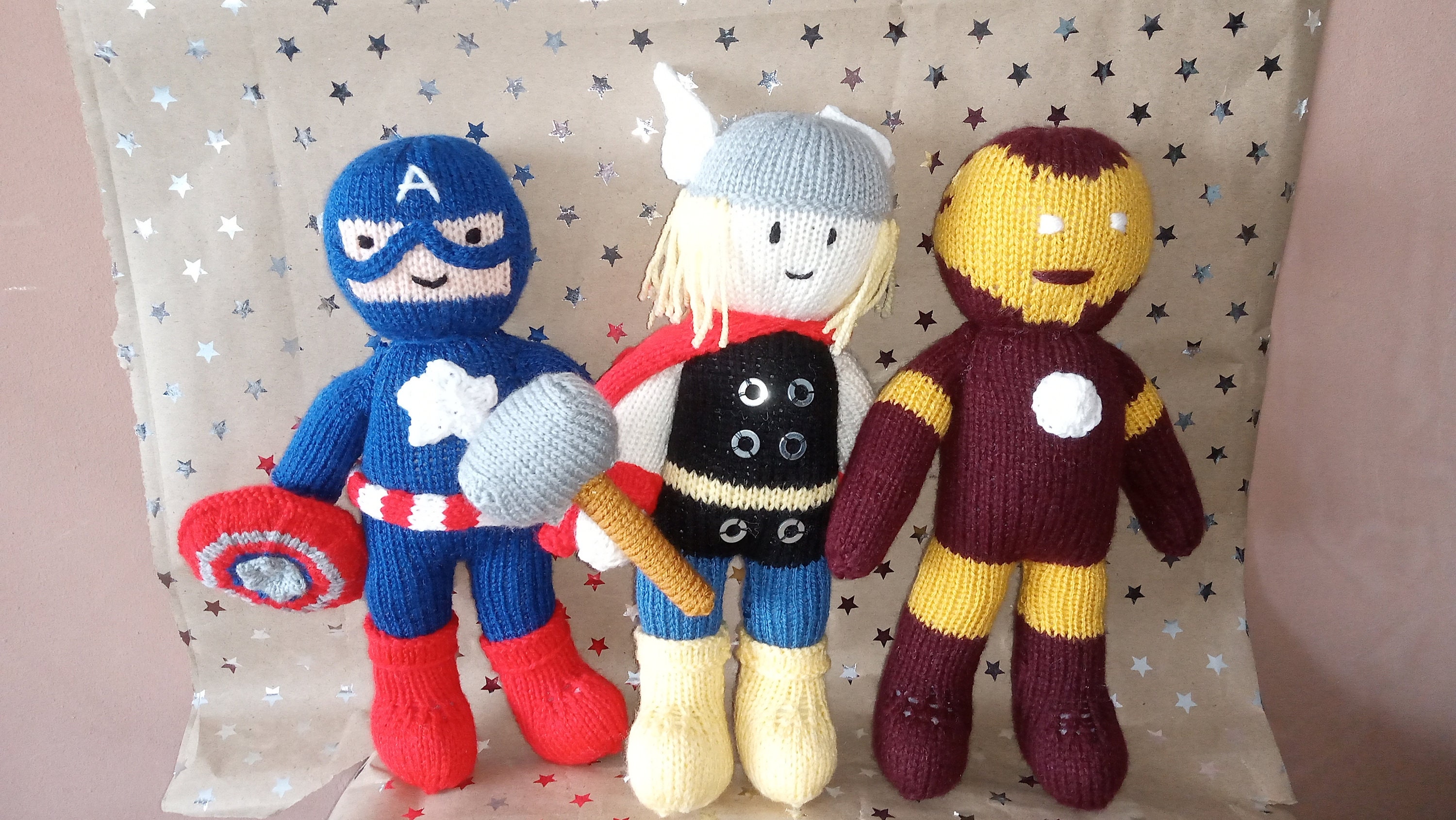 Avengers inspired knitted toys Captain America Iron Man | Etsy