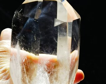 本物のチベット高地クリアブルーファントムクリスタルクォーツ 6面