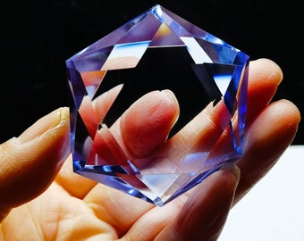 Estrella de cuarzo de cristal siberiano azul de David Vogel cortada 1,84 pulgadas Reiki curativo energético #20240204