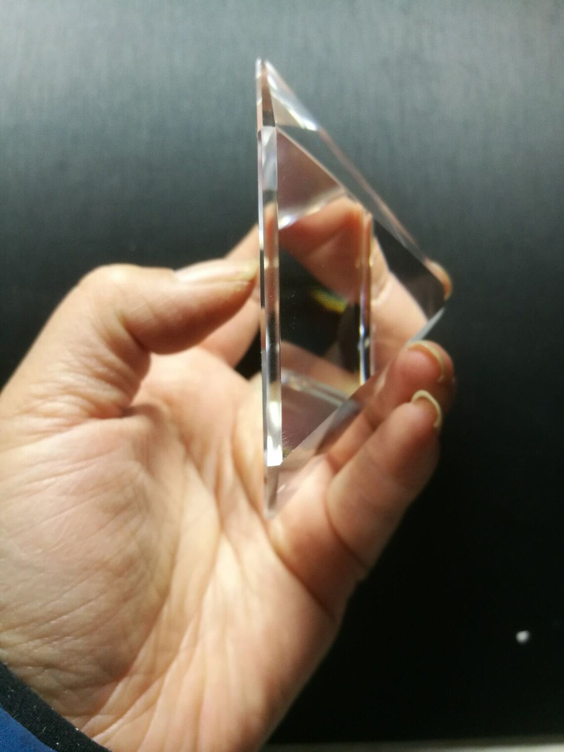 Lab Grown Clear Crystal Quartz 6 Sided Pyramid 3.07 inch Etsy