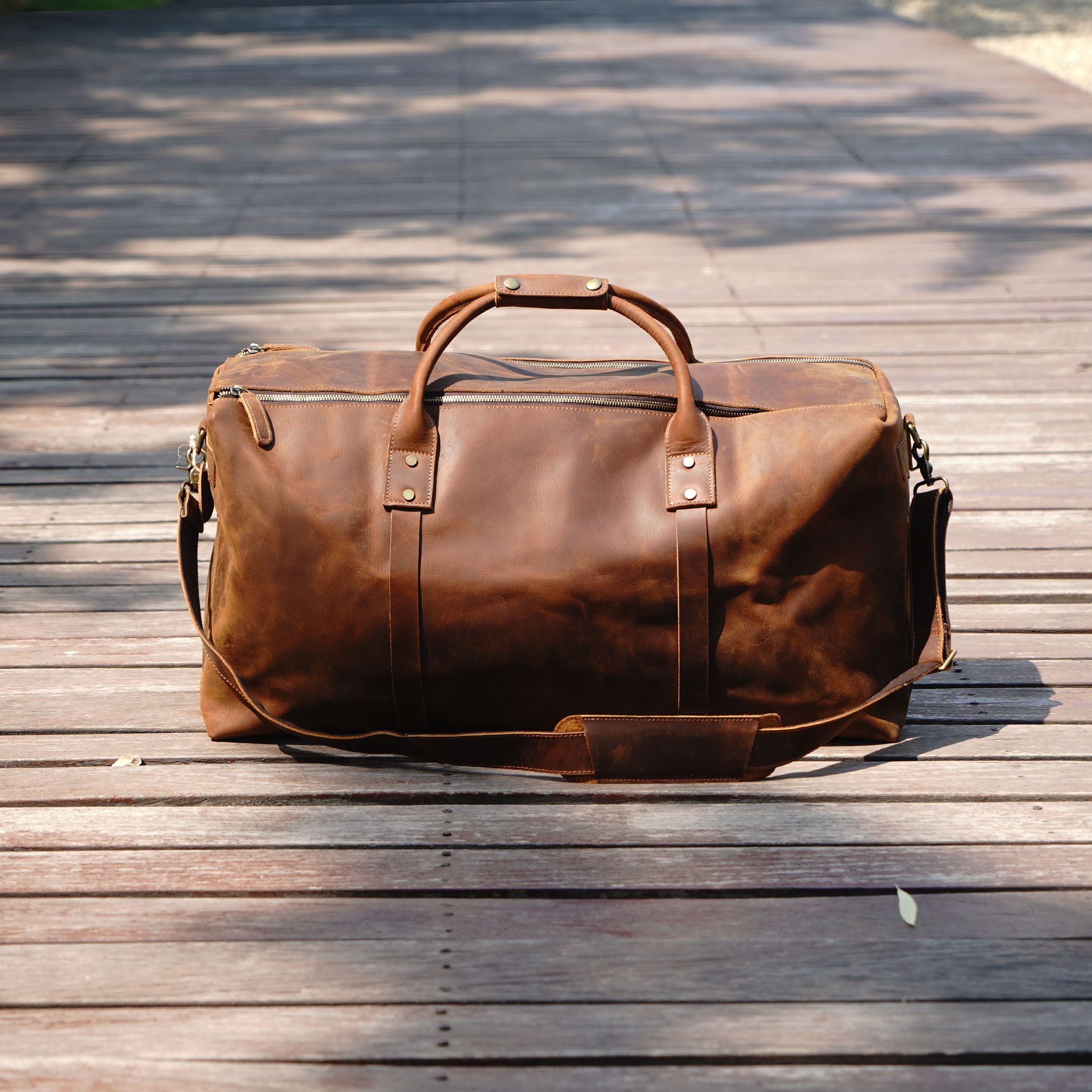 Mens faux hotsell leather holdall