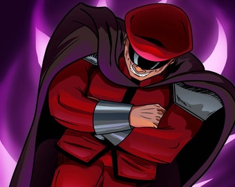 M BISON - Street Fighter art print