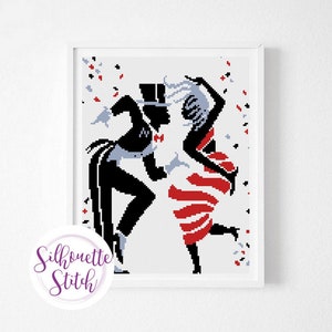 Dance Cross Stitch Pattern - Modern Cross Stitch Pattern  - Counted Cross Stitch Pattern - Hand Embroidery - Digital PDF File