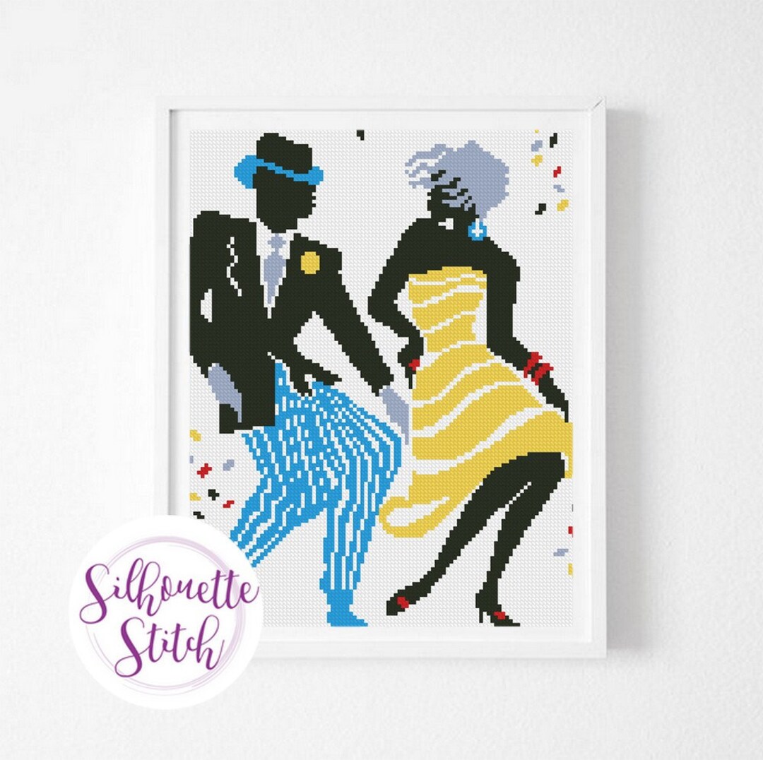 Dance Cross Stitch Pattern Modern Cross Stitch Pattern Counted Cross