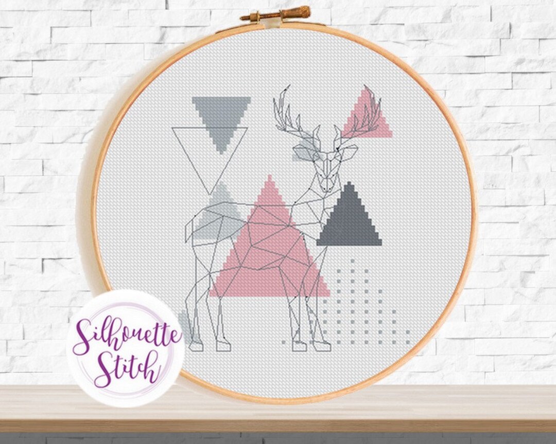 Geometric Scandinavian Design Cross Stitch Pattern Counted Etsy