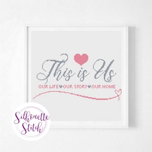 Wedding Cross Stitch Pattern - Family Sign - Modern Cross Stitch Pattern