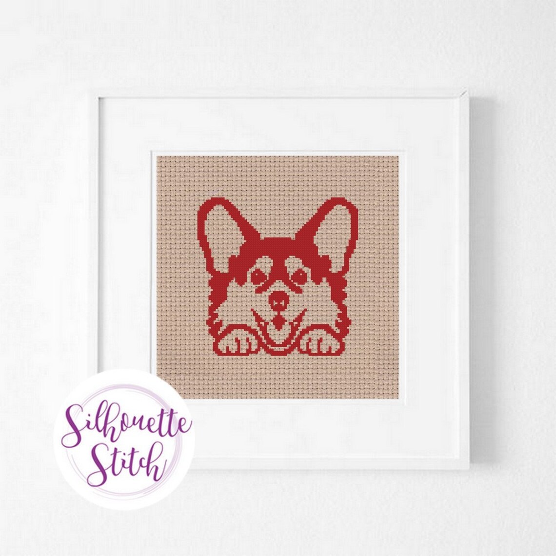 Cross Stitch Pattern Dog Cross Stitch Pattern Decor Etsy
