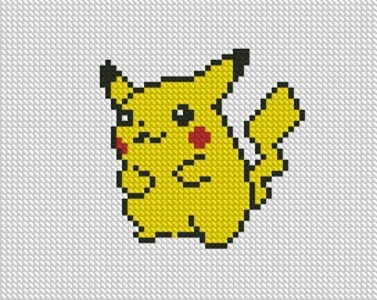 3" Pokemon Cross Stitch Pattern - Plastic Canvas Cross Stitch Pattern - Christmas Ornaments - Digital PDF File - PDF Instant Download