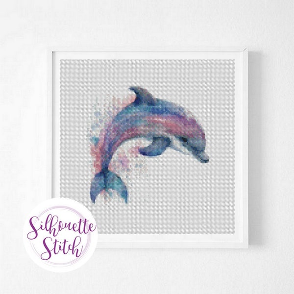Dolphin Cross Stitch - Etsy