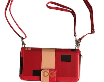 Women’s Handbag Flip Cell Phone Wallet Soft Leather Mobile Phone Purse Universal Magnet Cover Case