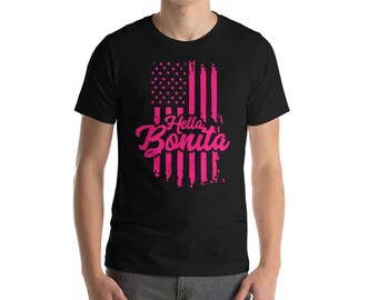 USA Flag American Patriotic Berry Short-Sleeve Unisex T-Shirt