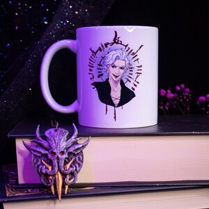 Astarion Inspired cup, Vampire Goosetarion Mug, Rogue Elf D&D Mug, The Pale Elf cup, Careful I Bite vampire mug, dnd vampire cup, dnd gift