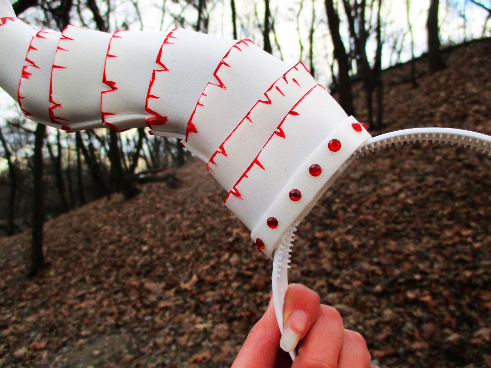 White Horns Gothic Horns Halloween Costume Fawn Demon Horns Etsy