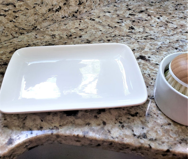 Soap Dispenser Tray Kitchen Decor Bathroom Decor Vanity Etsy