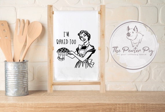 If I Like You, I Bake For You. Cute Tea Towels- Dishtowels