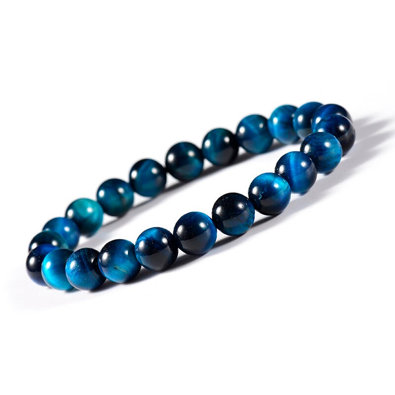Women Men Blue Tiger Eye Bracelets Men Natural Stone Beads Charms Bracelet Women Men Blue Tiger Eye Bracelets Men Natural Stone Beads Charms Bracelet