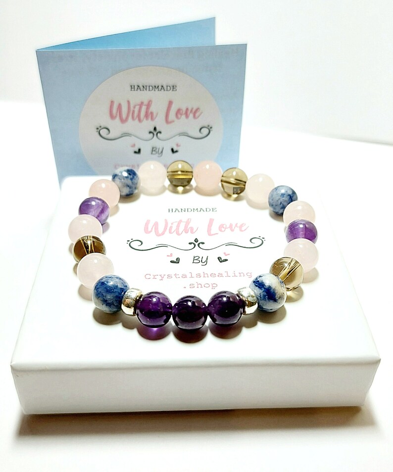 Healing Bracelet For Anxiety Stress Beaded Bracelets Etsy