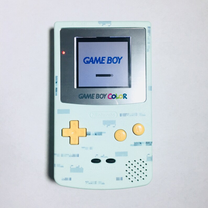 Custom Gameboy Color (Glitch Theme) with Backlight or Frontlight Custom Gameboy Color (Glitch Theme) with Backlight or Frontlight