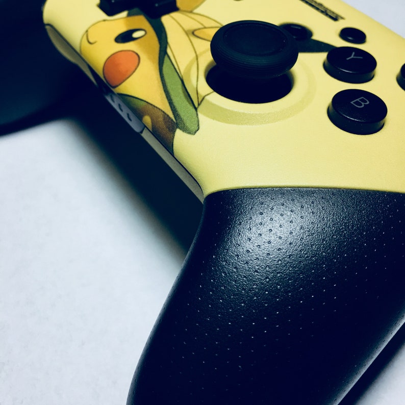 Custom Pokemon Nintendo Switch Pro Controller Pikachu Theme Etsy