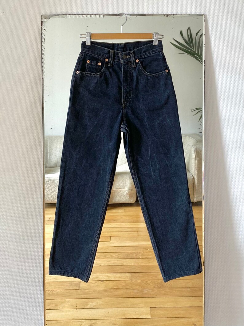 levis mom jeans black