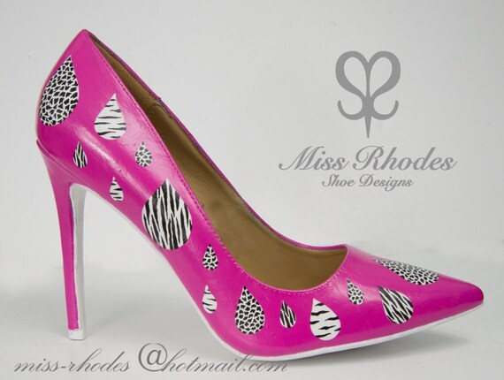 Ladies Womens Hand Painted Custom Made Bespoke Animal Print Etsy