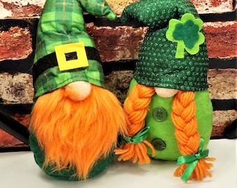 St. Patrick's Day GNOM In GIFT Bag, Mr or Mrs LEPRECHAUN Gift For Kids, Irish Lucky Elves Home Decor, St. Patrick's Day Holiday Gift Idea
