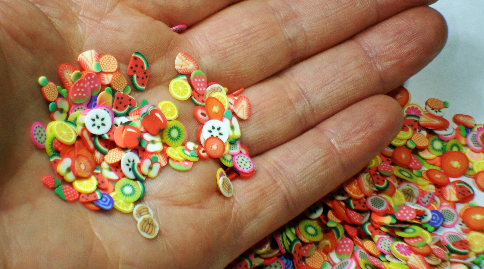 FRUIT FIMO SLICES Fimo Fruits Fimo Pieces Nail Fruit Charms | Etsy
