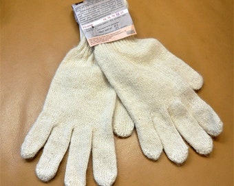 Alpaca Camel Wool Knit Gloves, Therapeutic Warming, USSR Made