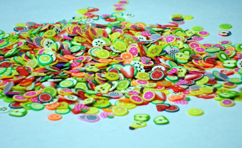 FRUIT FIMO SLICES 1000 Fimo Pieces In Gift Box Small Gift Idea | Etsy