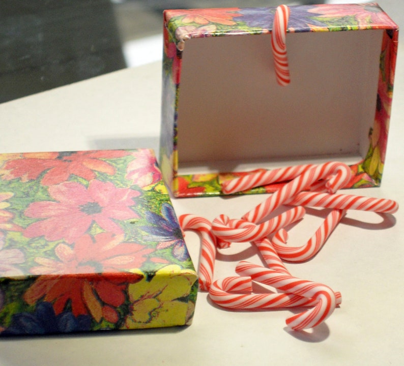 RESIN CANDY CANES 10 Pcs in Gift Box Dollhouse Miniatures Fake Etsy