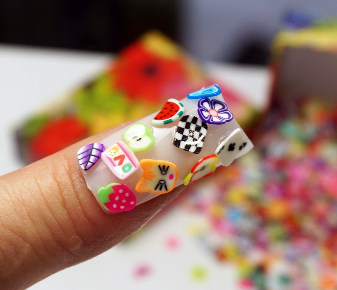 ASSORTED FIMO SLICES for Craft, 1000 Mixed Fimo Pieces, Gift Box Small ...
