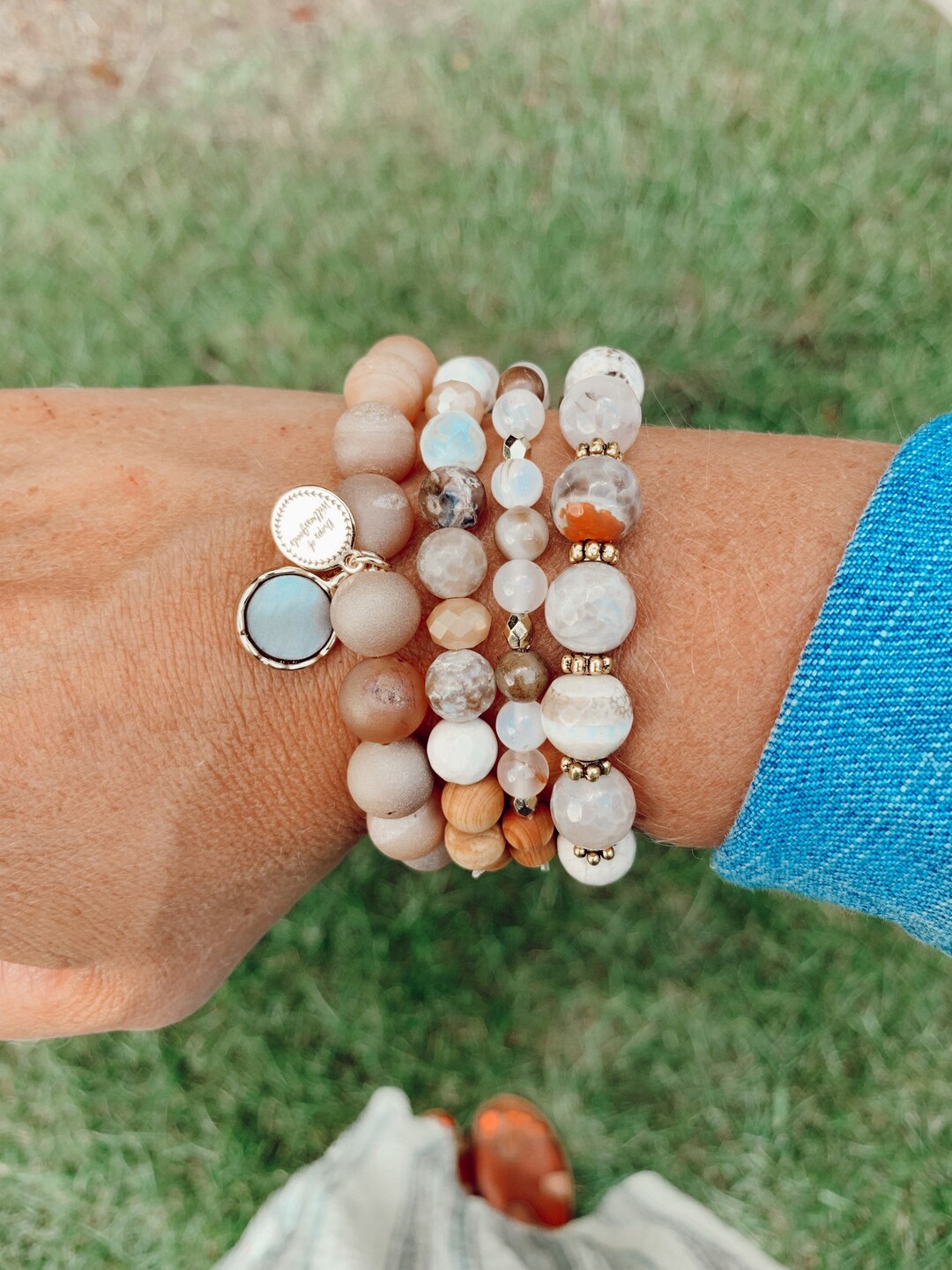 Diffuser Bracelets// Stackable Bracelets// Aromatherapy Jewelry// Druzy
