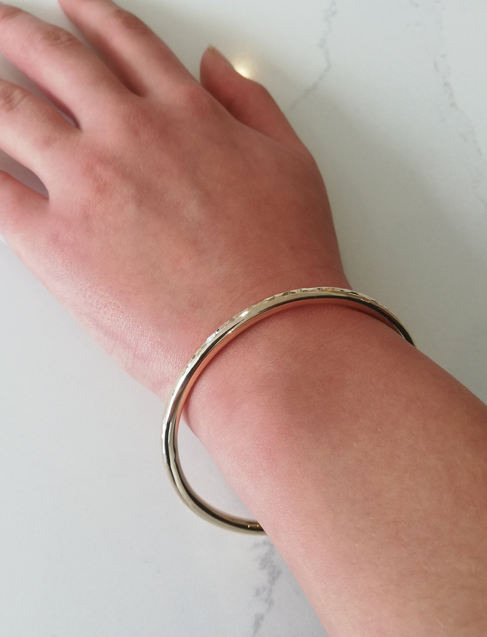 Gold Bangle / Gold Bracelet / Solid Gold Bangle / Yellow Gold Etsy UK