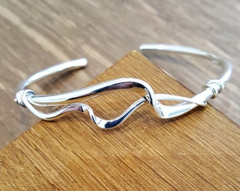 Silver Twist Bracelet / Torque / Solid Silver Bangle / Silver Bangle Twist / Bangles For Women / Cuff Bracelet Women / Silver Bracelet Women