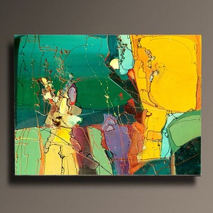 Oil painting ,Abstract Painting, Original Abstract Art, Canvas Oil Painting, Modern Painting , Small Painting, Beach Art Gifts