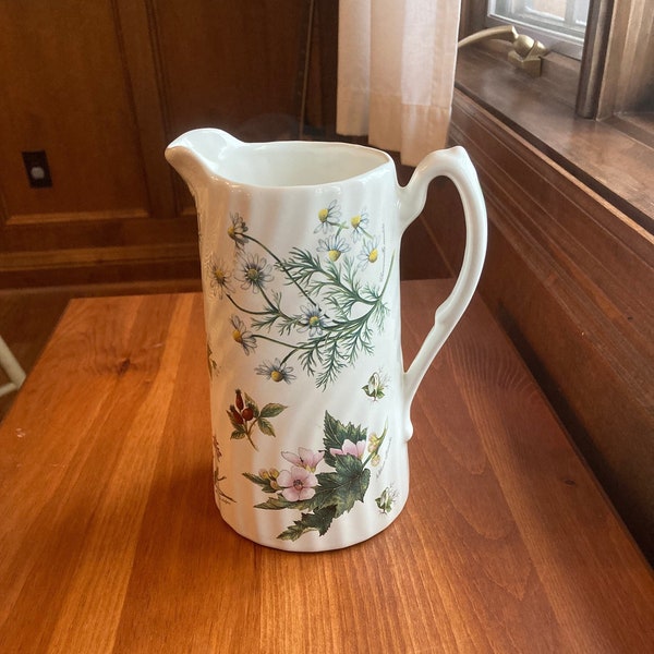 Vintage Caledonia Pottery Pitcher, Staffordshire, England