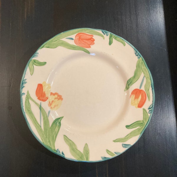 Set of 2 Franciscan Dinnerware Tulip Salad/Dessert Plates