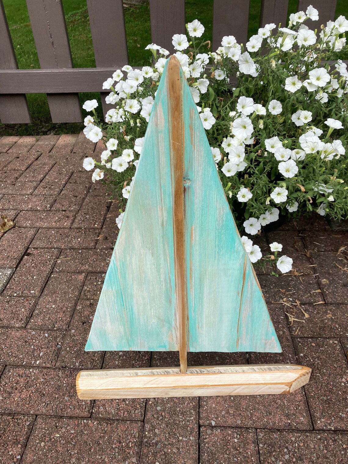 Dekoratives rustikales Segelboot aus Holz | Etsy