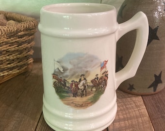 Vintage Collector&#39;s Beer Stein/Mug with &quot;Surrender Of Cornwallis&quot; by John Trumball