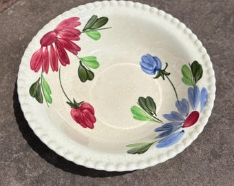Vintage Blue Ridge Southern Pottery Schale – Handbemalte Blumenschale