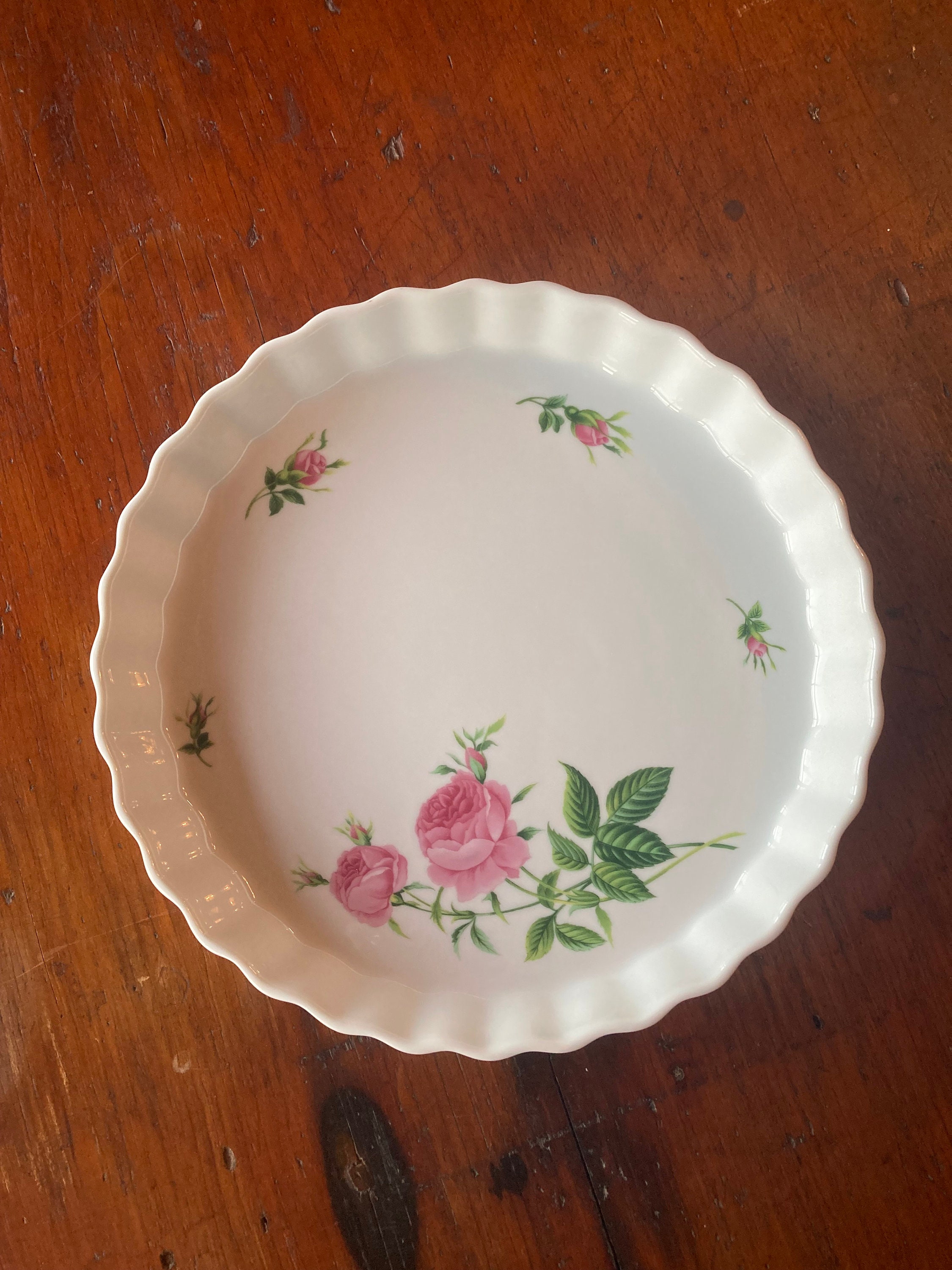 Assiette à Gâteau Christineholm Porcelaine - Motif Papillon - Bon état