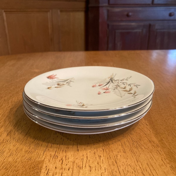 Set of 4 Vintage Royal Duchess Fine China  Saucer/Cocktail Plates