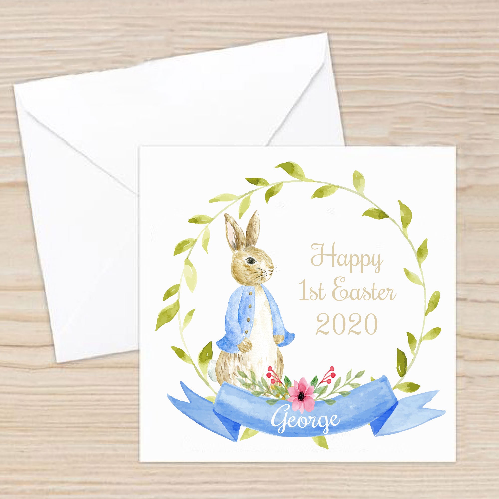 Peter Rabbit range Personalised Easter Card with | Etsy