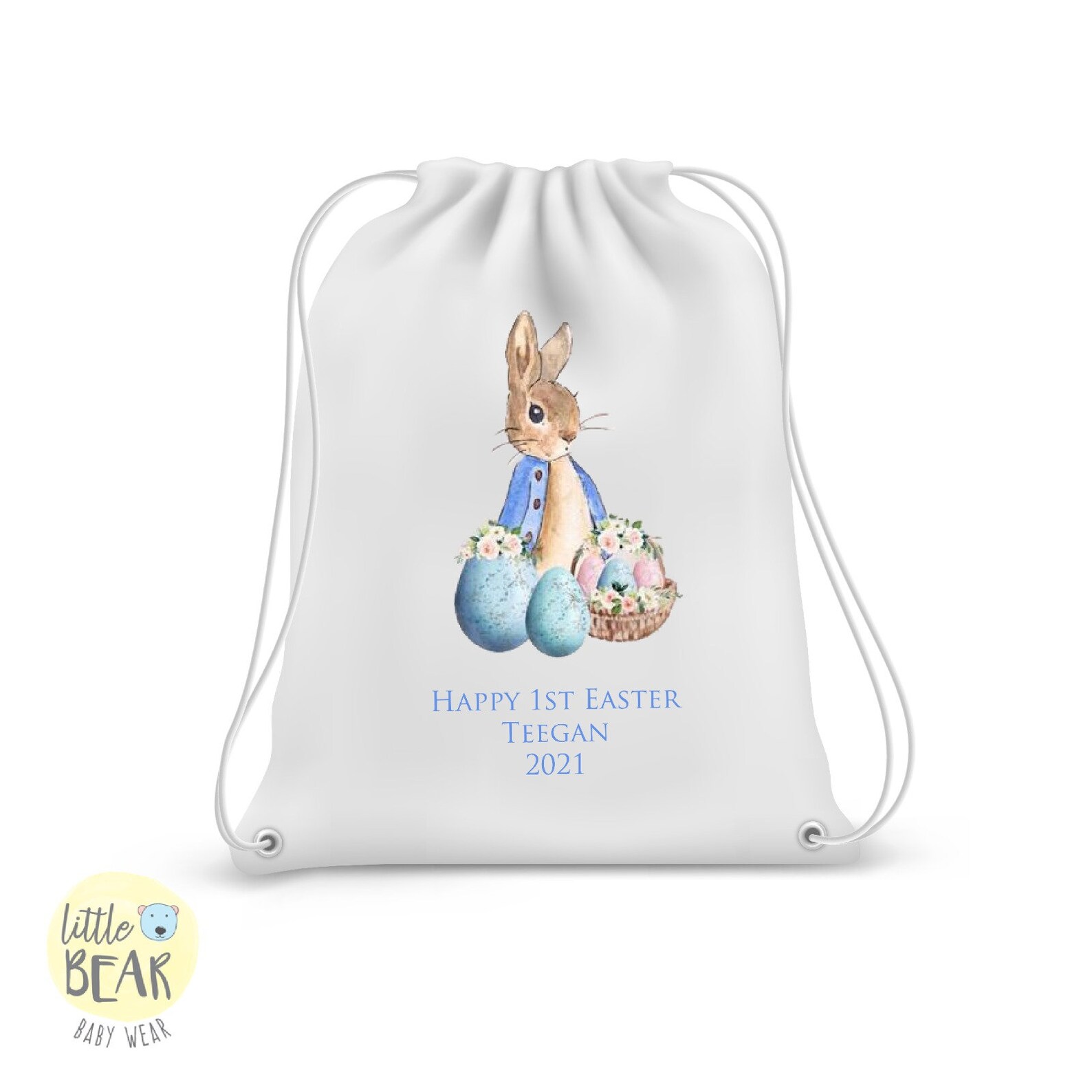 Personalised Peter Rabbit 1st Easter Baby Gift Bag a perfect Etsy