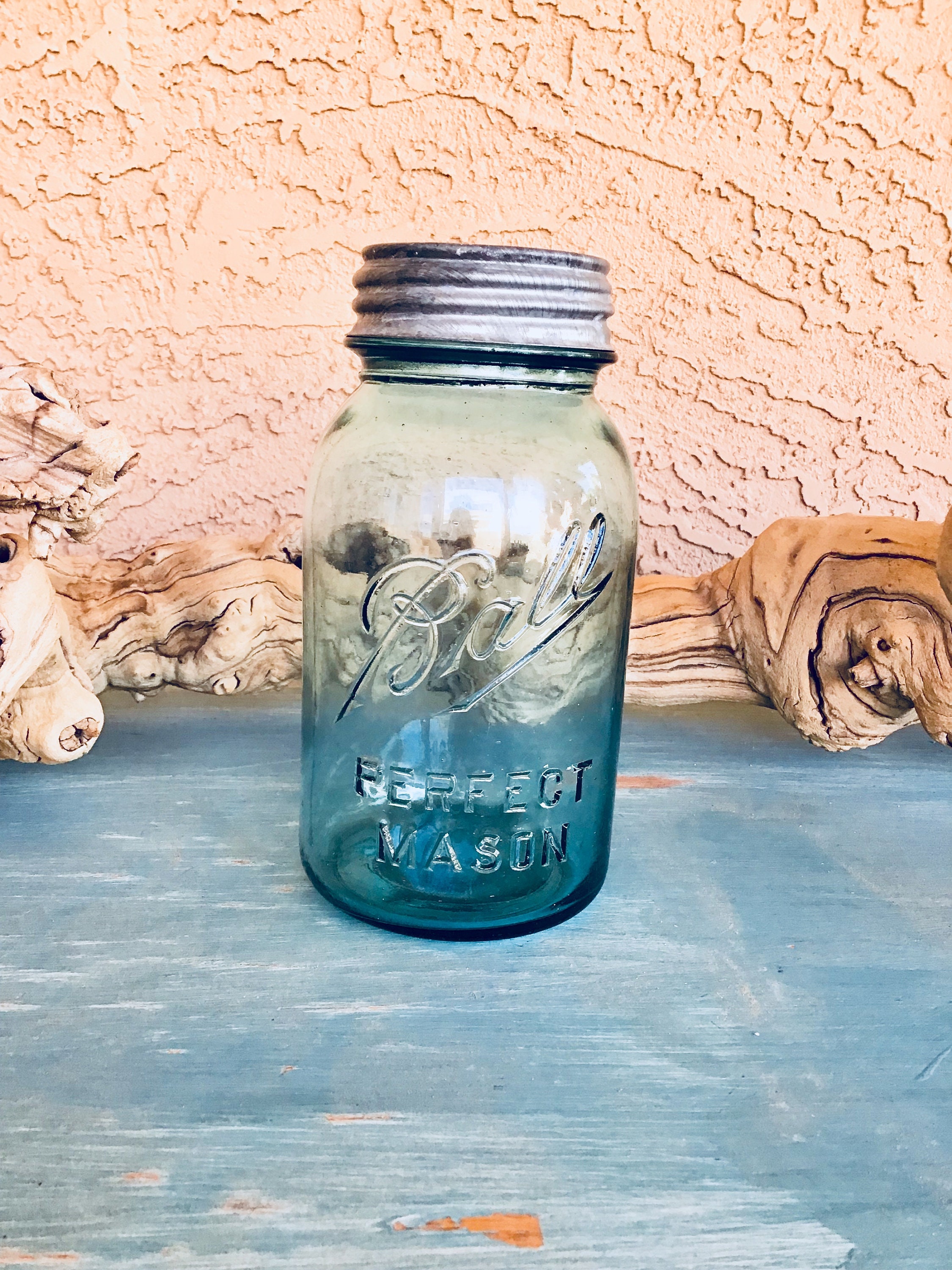 Perfect Mason jar Antique quart size jar 19101923 jar Etsy