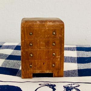 Vintage Wood Steinbecker Dollhouse Furniture 3 piece Set