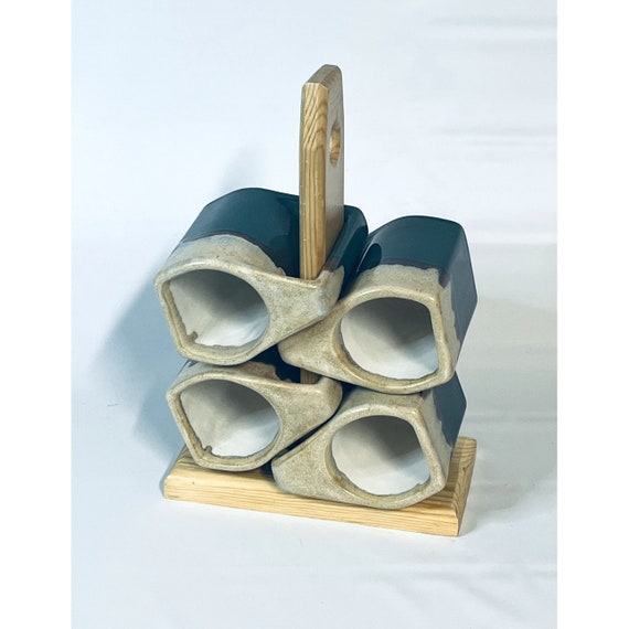 Rodolpho Padilla Mug Set of 4 With Stand Etsy