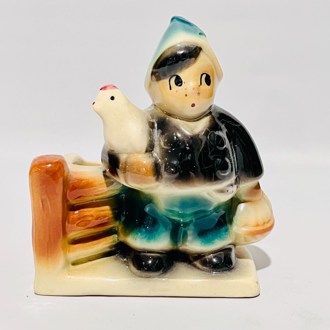 Shawnee Planter Boy With Eggs and Chicken Etsy